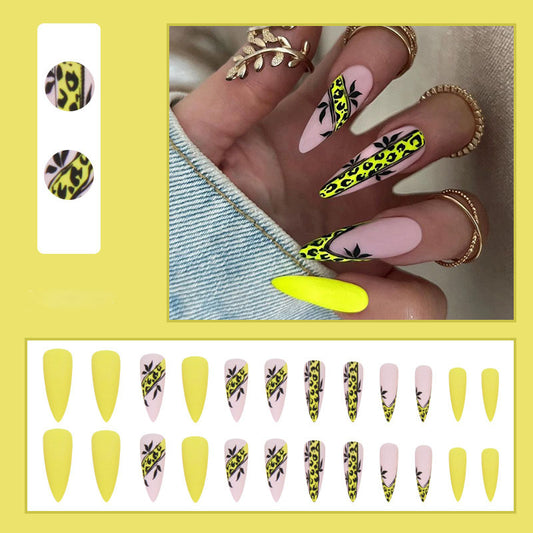 Yellow Stiletto Nails - Press on Nails