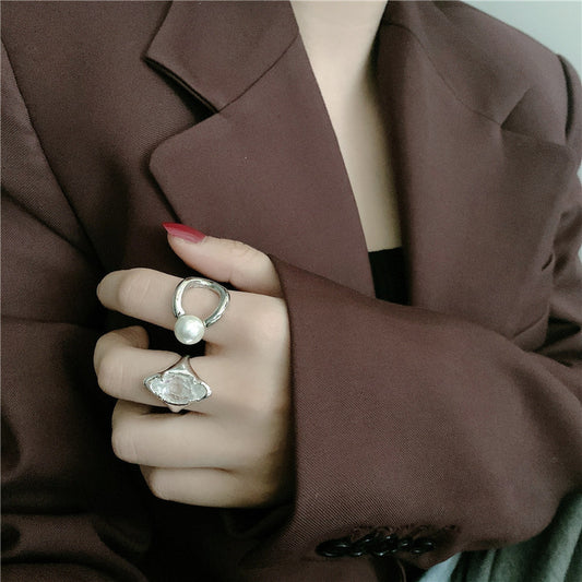 Doris Irregular Pearl Ring