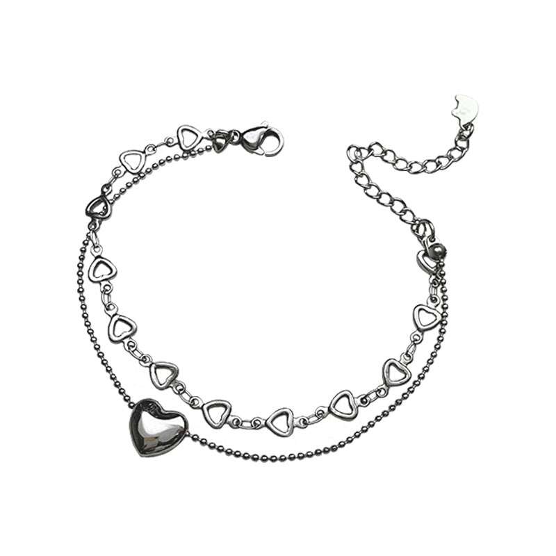 Candice Heart Shaped Layered Bracelet