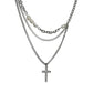 Kristen Multi-Layer Cross Necklace