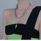 Kristen Multi-Layer Cross Necklace