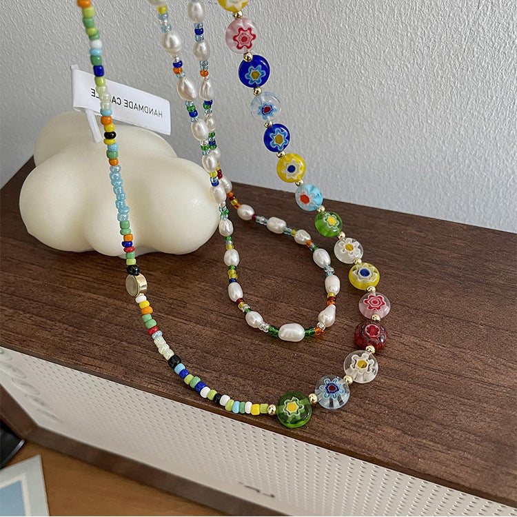 Grace Colorful Bead Necklace Set