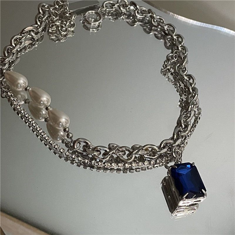 Eileen Double Layered Sapphire Necklace