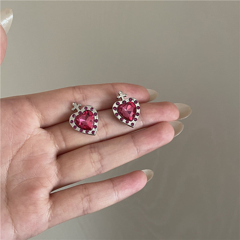 Joanna Ruby Pendant Earrings