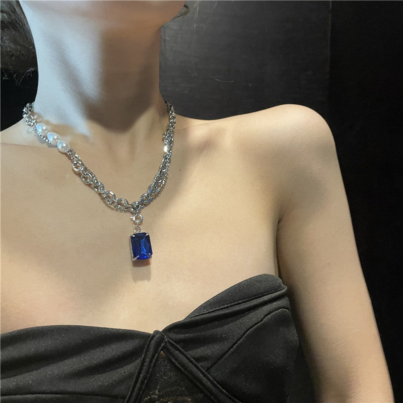 Eileen Double Layered Sapphire Necklace