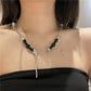 Eartha Black Gem Pearl Necklace