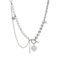 Jocelyn Heart Pearl Necklace