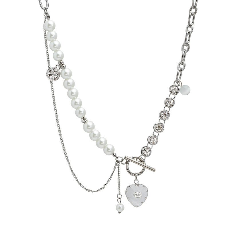 Jocelyn Heart Pearl Necklace