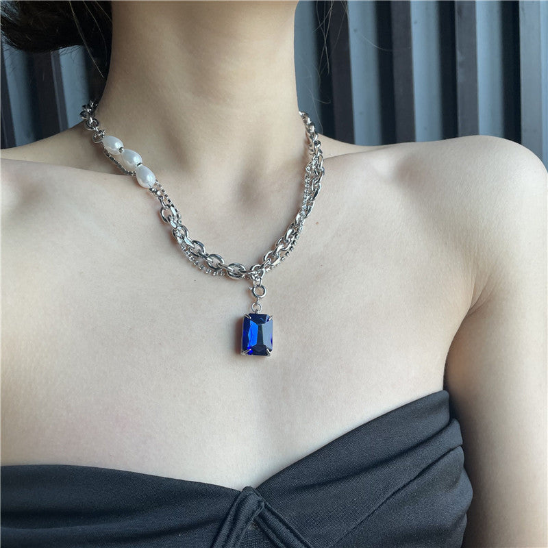 Eileen Double Layered Sapphire Necklace