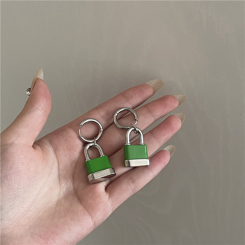 Irene Green Lock Earrings