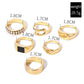 Gold-Plated Metal Ring Set