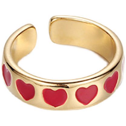 Hermosa French Retro Heart Opening Ring