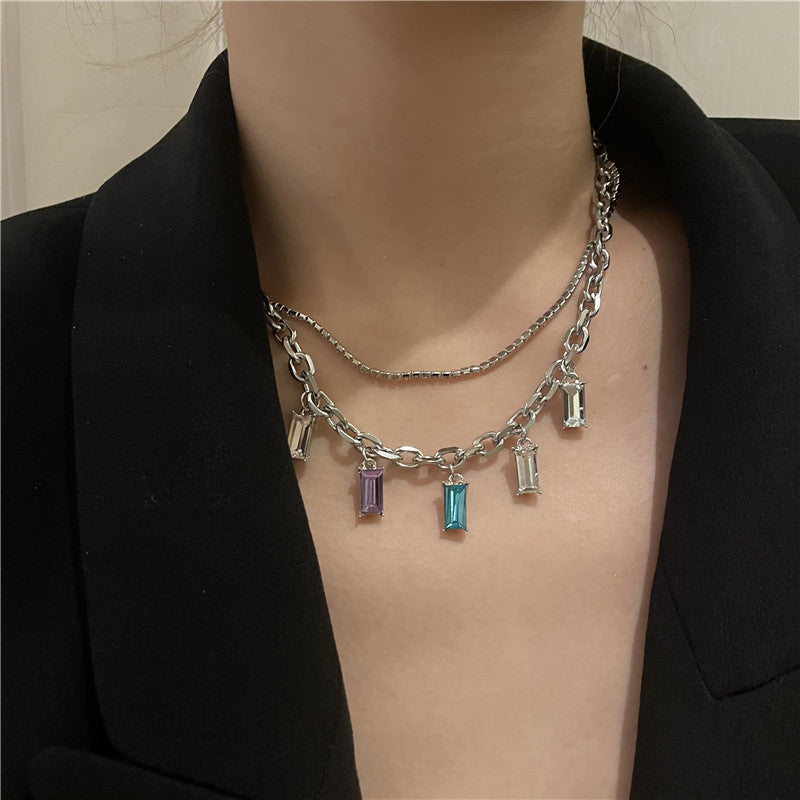 Camille Double-layer Overlapping Necklace