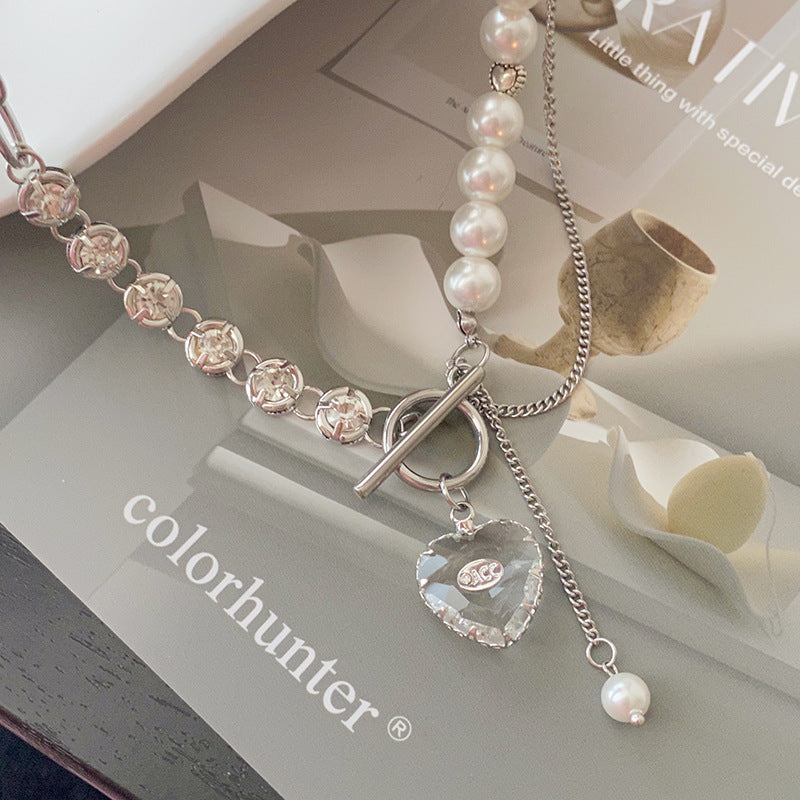 Jocelyn Heart Pearl Necklace