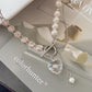 Jocelyn Heart Pearl Necklace